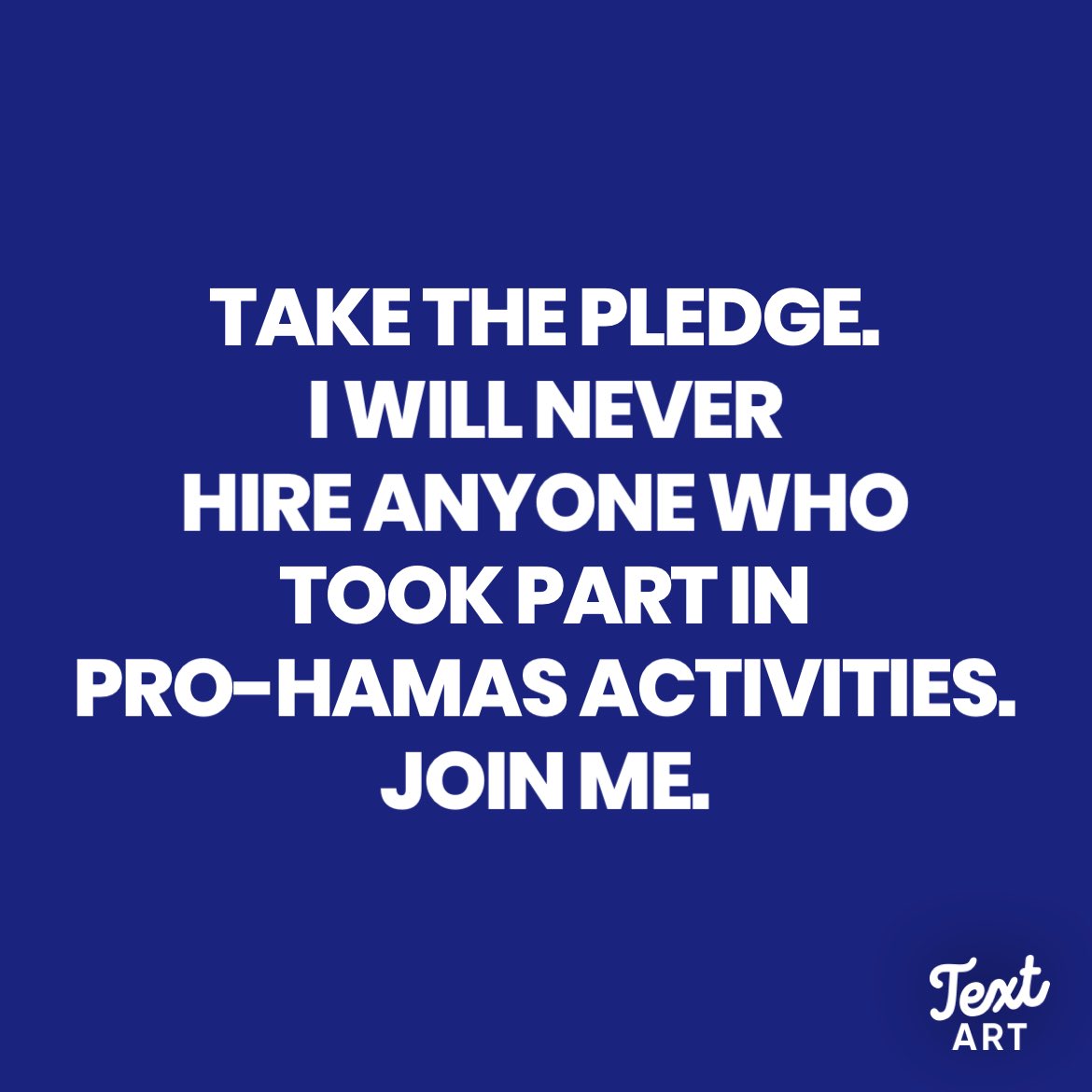 If you are a pro Hamas protester, do not ask me for a job. I will check your social media accounts and you will not be hired. I will not bring Jew haters into my practice. Your parents are throwing away their tuition dollars.