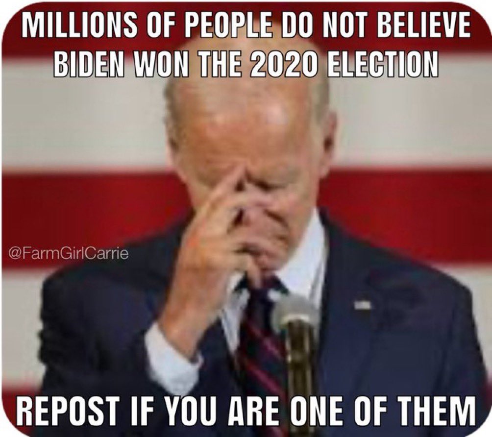 I want to see 10,000 reposts at least. For the past month I've been posting evidence of election interference and election fraud.
