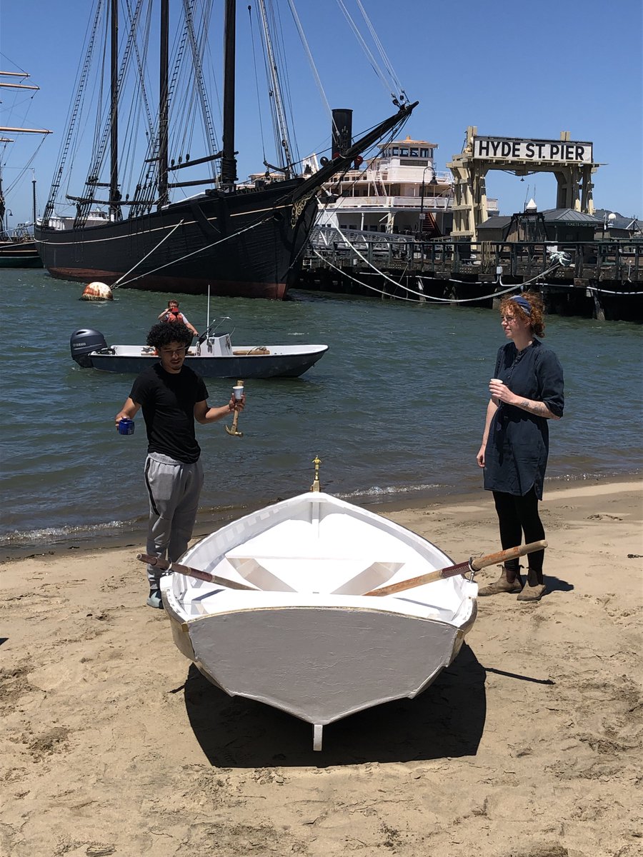 SFMaritime's tweet image. They did it again! Another successful boat build with Downtown High School Get Out and Learn students. Huzzah! Need a dinghy? Ask me how! #boatbuilding @getoutandlearn #rowboats #shellback #dinghy #nationalparks #projectbasedlearning