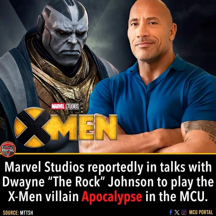 Marvel Studio has announced that they are reportedly in talks with Dwayne Johnson, aka the Rock, to play the X-Men villain Apocalypse in the MCU. Stay tuned for more marvel movies and TV shows news.