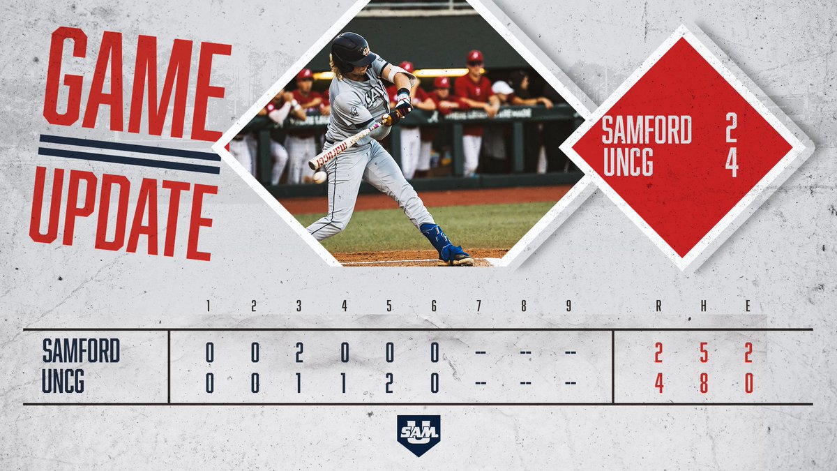 E6| The Bulldogs trail the Spartans, 4-2, after six complete. 📺 rb.gy/3d46xg 📈 rb.gy/87yykx #SetTheStandard | #AllForSAMford