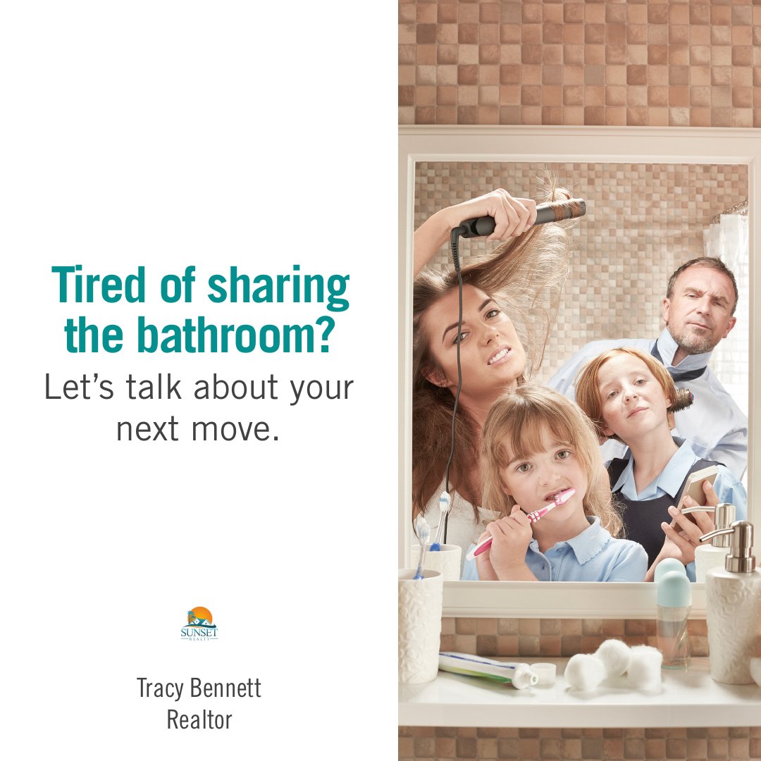 Ready to say goodbye to those 'bathroom scheduling conflicts'? Let's find you a home with the en-suite you've been dreaming of! No more sharing required. #BathroomFreedom #RealEstateLaughs