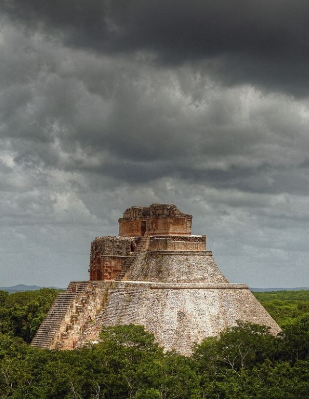 The Pyramid of the Magician, Uxmal, Mexico. The Maya temple was first built in the 6th century CE with additions made up to the 10th century CE. worldhistory.org/image/11236/ux…