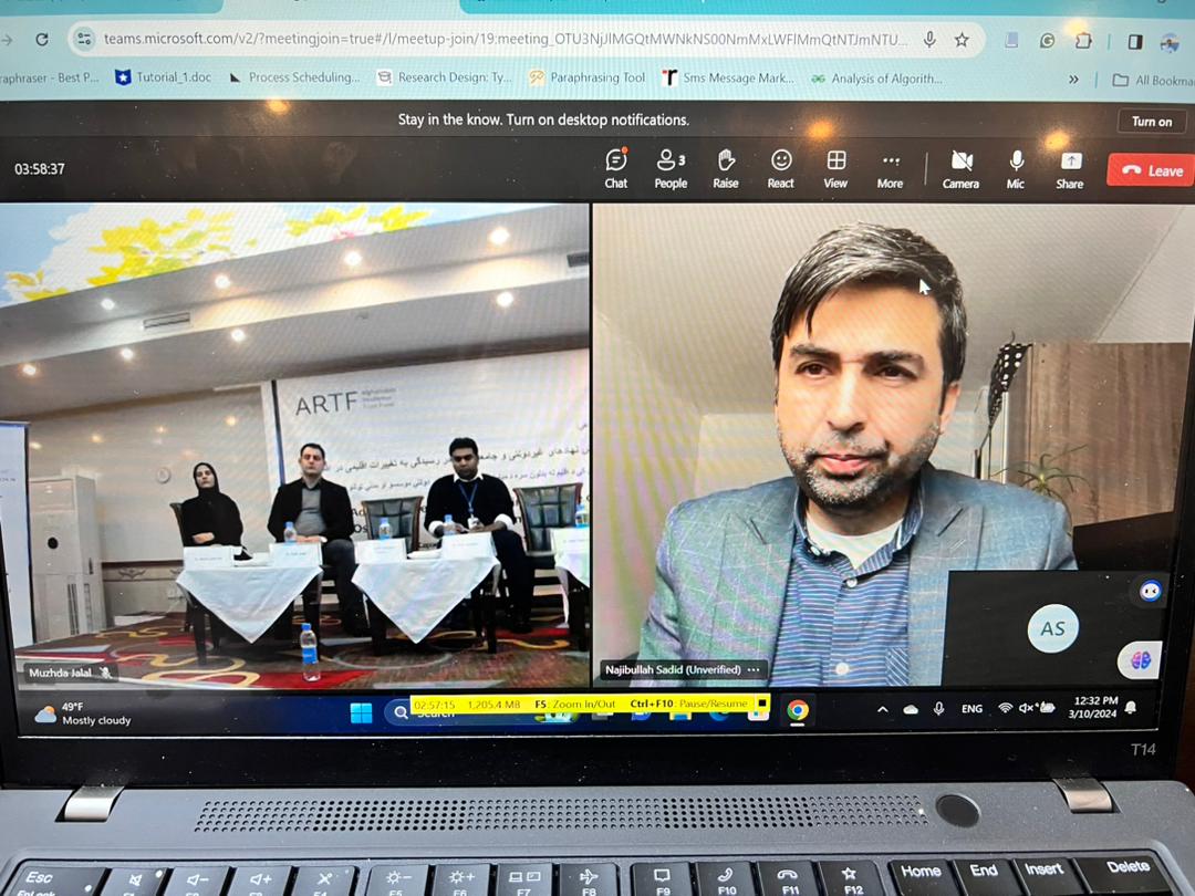 NajibSadid's tweet image. In past 2 years; I was invited to several consultation meetings by the int. community involved in #Afghanistan. In all of these talks, we have been appealing to work with the Afg people &amp;amp; let Afghans access those #climate change #Adaptation funds to alleviate the #ClimateCrisis.