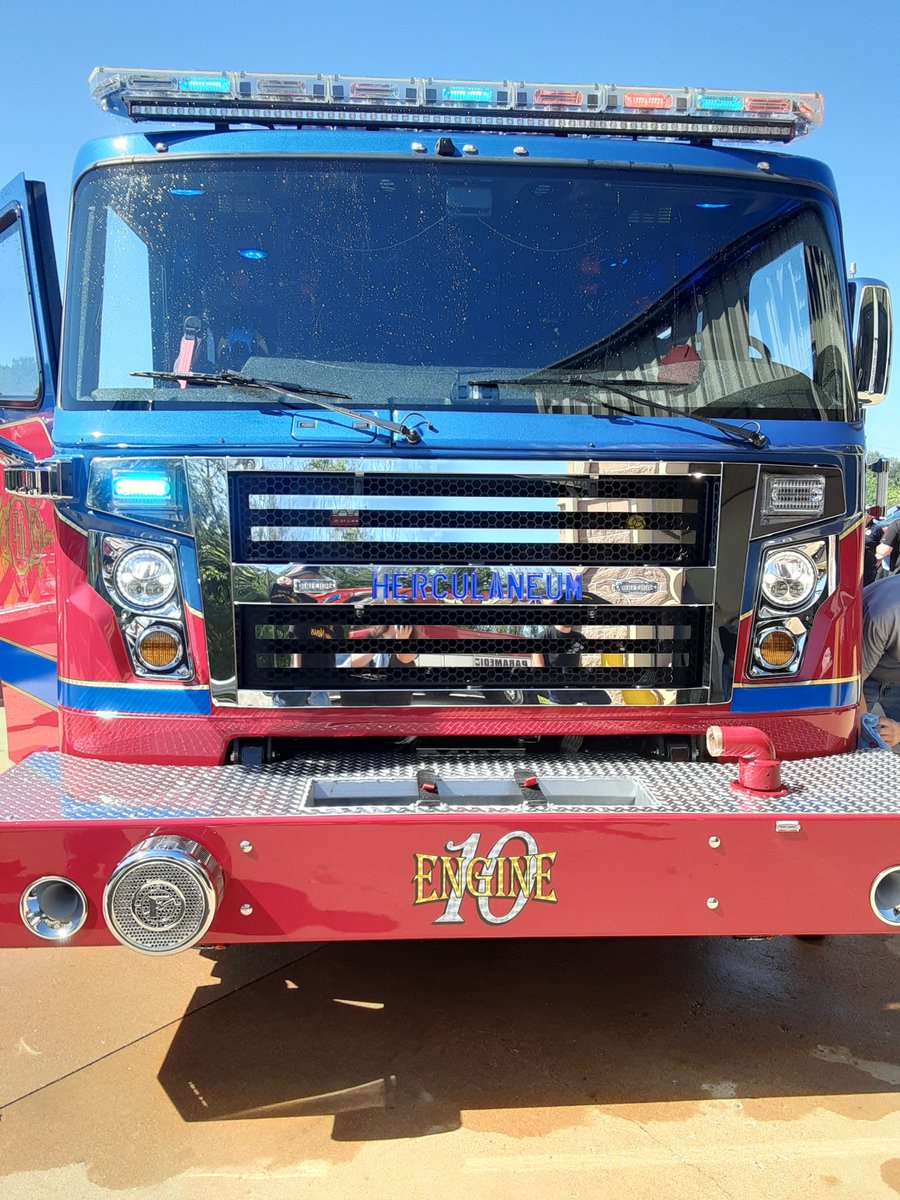 Personal Note: Herculaneum Event
+
•This morning (5-11-24) we attended a Wet-Down Ceremony at the Herculaneum Fire Department for their new vehicle (6310) at House 1 at 151 Riverview Plaza Drive.
• <a href="/HerculaneumFire/">Herculaneum Fire</a> hosted this great and fun event for their brand new Rosenbauer.