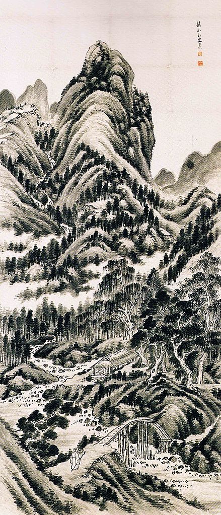 Landscape, by Taniguchi Aizan, 19th century #bunjinga #japaneseart