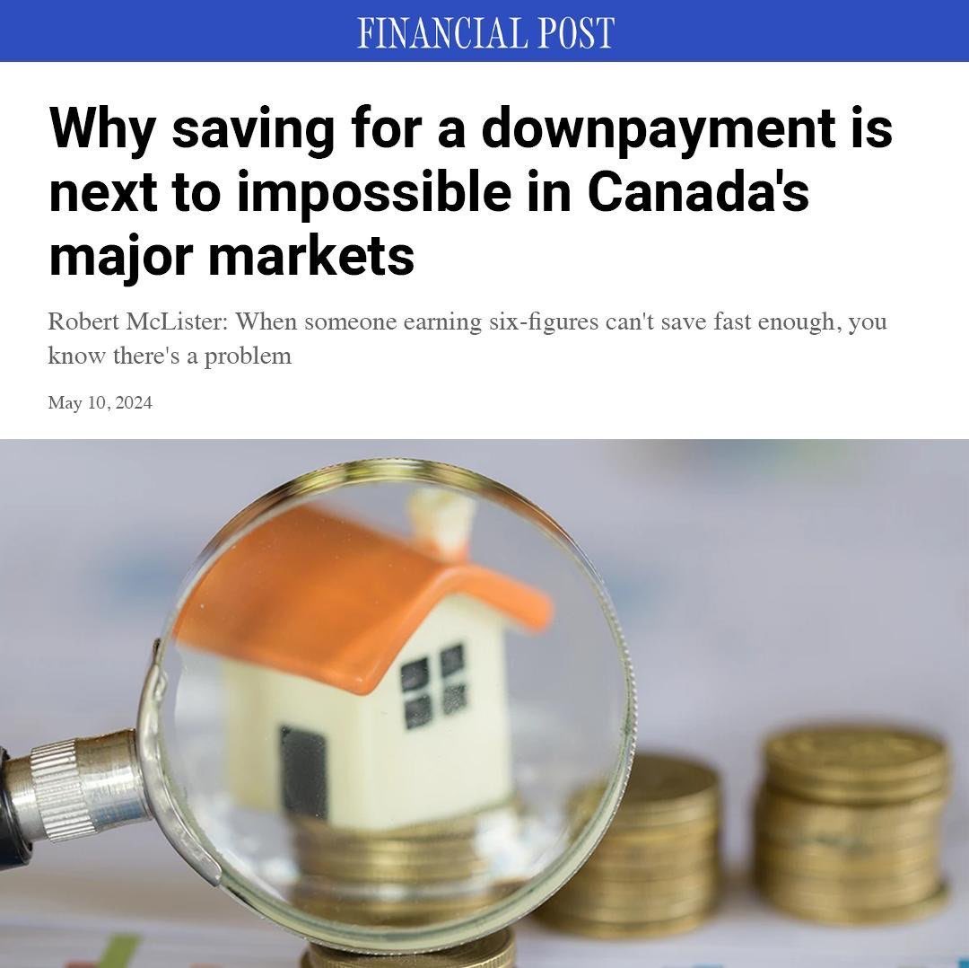 Canadians who did everything we told them to — go to school, get a good job, work hard — still can't afford a home after 9 years of Trudeau. Common sense Conservatives will build homes, not bureaucracy to bring homes Canadians can afford. financialpost.com/real-estate/sa…