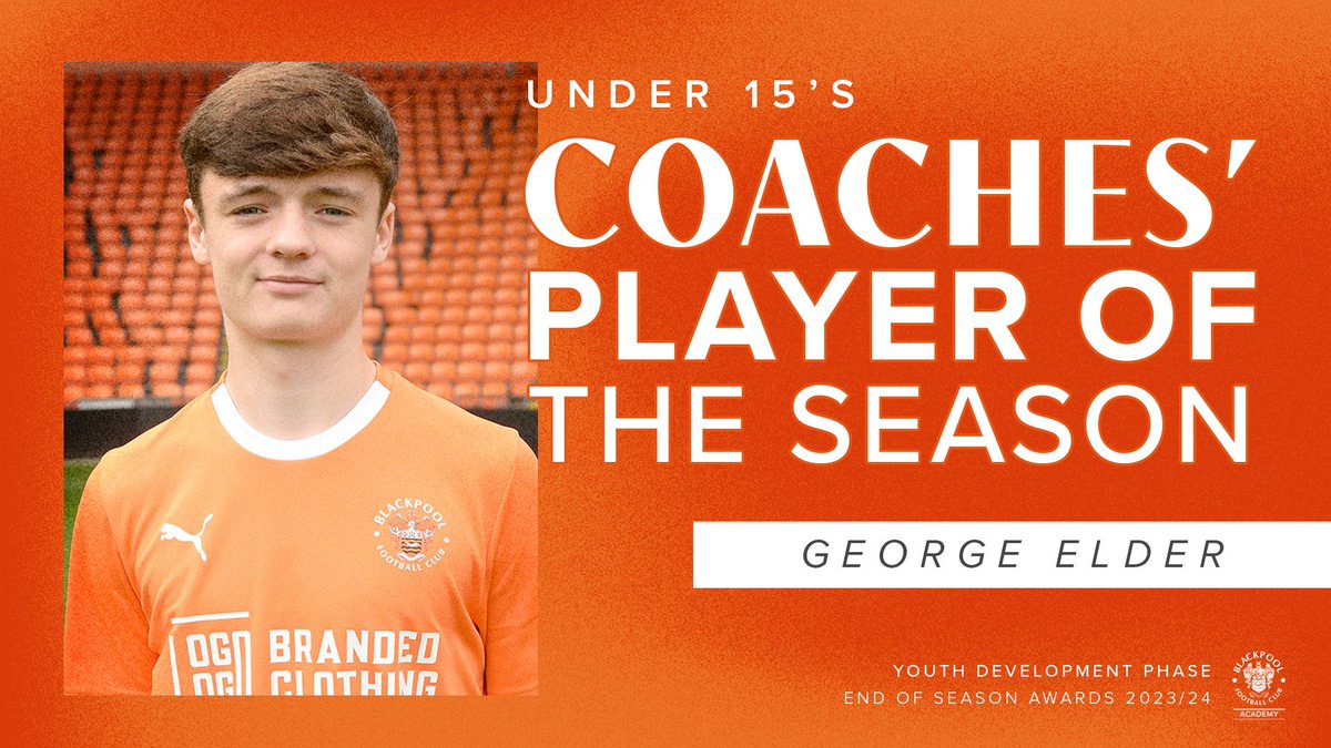 🏆 The Under-15's Coaches' Player of the Season goes to George Elder. 👏 Congratulations George! 🍊 #UTMP