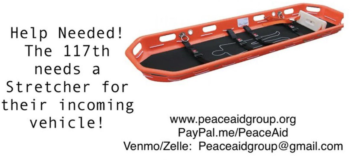 These guys are doing amazing work! But we need help on a final request — $1300 for a stretcher to hand over this week. Help us please — peaceaidgroup.org or PayPal.me/PeaceAid