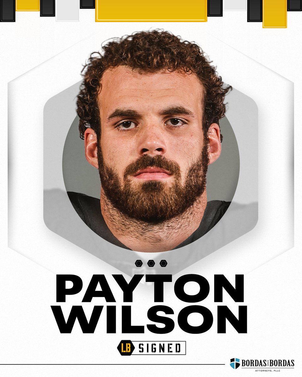 We have signed LB Payton Wilson. @BordasLaw 📝: bit.ly/3UWK44r
