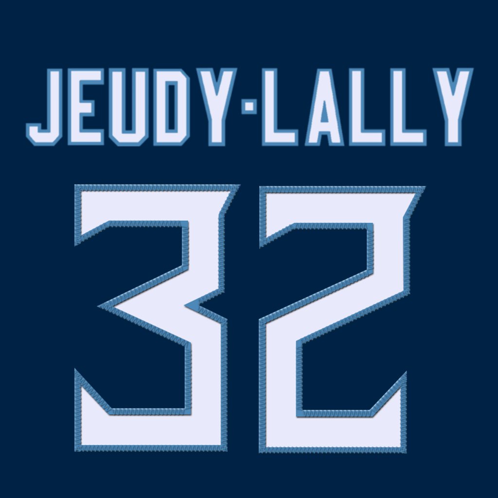 Tennessee Titans DB Gabe Jeudy-Lally (<a href="/GabeJeudy/">Gabe Jeudy</a>) is wearing number 32. Last assigned to Tyjae Spears. #TitanUp