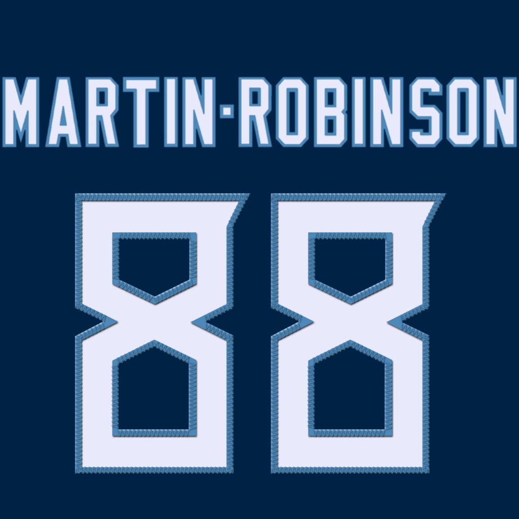 Tennessee Titans TE David Martin-Robinson (@DMR717_) is wearing number 88. Last assigned to Trevon Wesco. #TitanUp