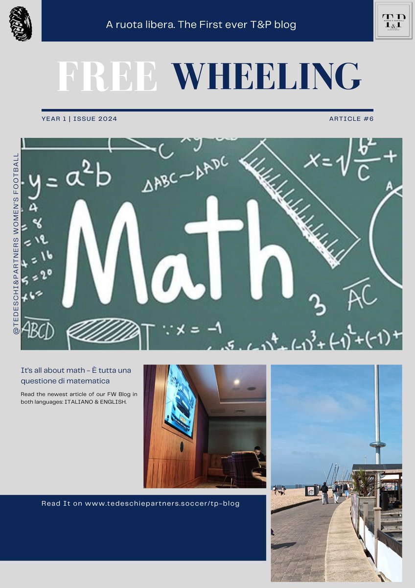 New article released now! 
'It's all about Math - È tutta una questione di matematica'

Check it on tedeschiepartners.soccer  👇
.
.
#strongertogether with #tedeschiepartners