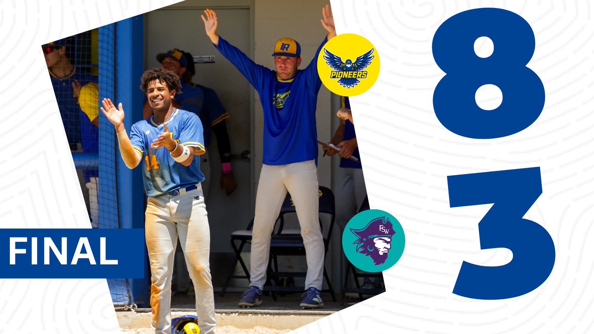 IRSCAthletics's tweet photo. PIONEERS WIN!!! The River eliminates the Bucs and continues the #Road2GJ. They will play the loser of the Northwest Florida vs Chipola game tomorrow at 1:00 p.m. https://t.co/LKhvPU1l1H