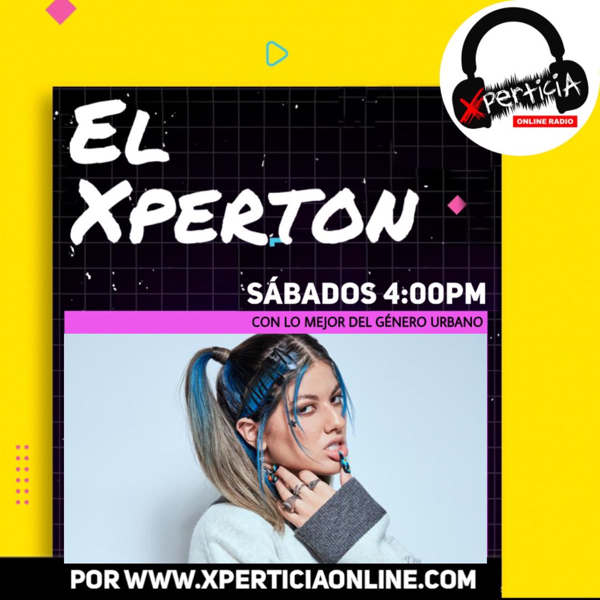 🔵TODOS los SÁBADOS 4:00pm (Hora Bolivia) escucha: '#ELXPERTON!🔥'. Una hora de música urbana. Con: María Del Carmen Flores y Ana Merlo. Solo en: xperticiaonline.com 
 
#XperticiaOnlineRadio #Reggaetón #MúsicaReggaetón
#MúsicaUrbana