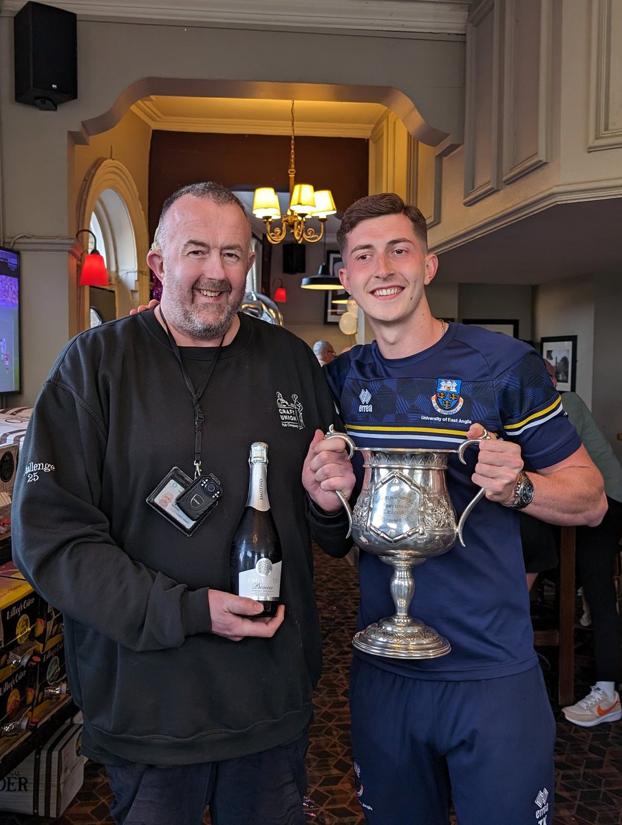 Well done to @ueafootballmens another cup Always a pleasure to support the UEA sports teams #inittowinit #SupportYourSport #welovesports❤️ #sportsisgoodforyou #communitypub #nr2studentspub