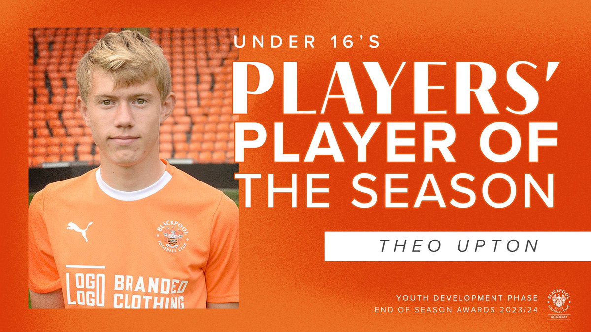 🏆 The Under-16's Players' Player of the Season goes to Theo Upton. 👏 Congratulations Theo! 🍊 #UTMP