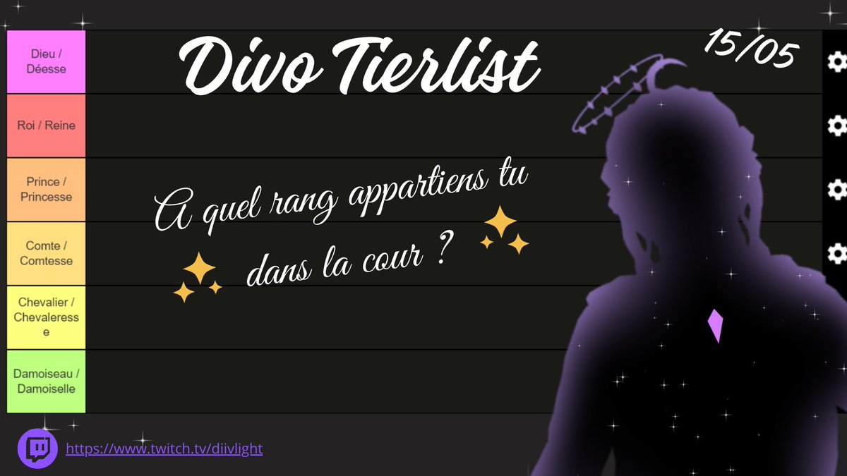 ✨Divo arrive ✨ J-4
Go faire une petite tierlist afin qu'il vous découvre (et vous juge, respectueusement 👀)
Postez votre PNG et présentez-vous un peu 🤗💎
#Vtubers #vtuberfr