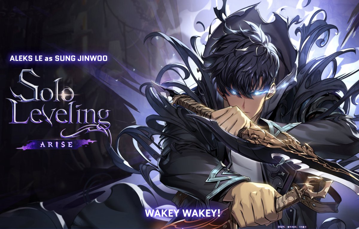 hey guys i'm voice acting in #SoloLevelingArise again as- WAIT IS THAT A FUCKIN SUNG JINWOO HASHTAG EMOJI???? thats widewally epic