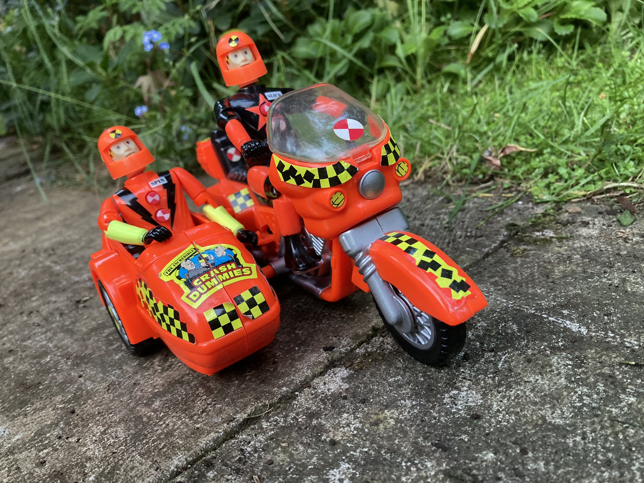 Crash Test Dummies Crash Chopper Motorcycle Dummy Tyco w