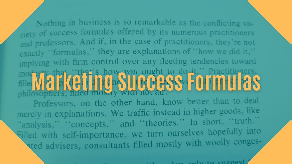There is not ONE Marketing Success Formula. There's YOUR Marketing Success Formula. @TBorreson11 buff.ly/441RndY #digitaltransformation #digitalmarketing #digitalselling #socialselling #marketing #marketingsuccess #marketingstrategy #marketing101 #marketingtips #martech