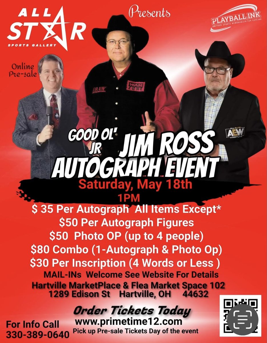 We are one week away from my appearance for @PTSprots12 in Hartville, Ohio. Bring the new #JRBook50 with you and I'll be happy to Sauce it with an autograph 🤠 Looking forward to seeing everyone. Get your tickets today at primetime12.com