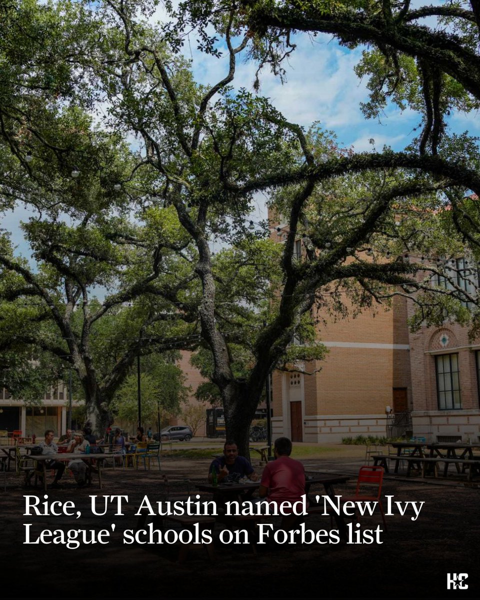 Forbes named Rice University and the University of Texas at Austin as 'New Ivy League' schools in a new list. trib.al/ITq30SY