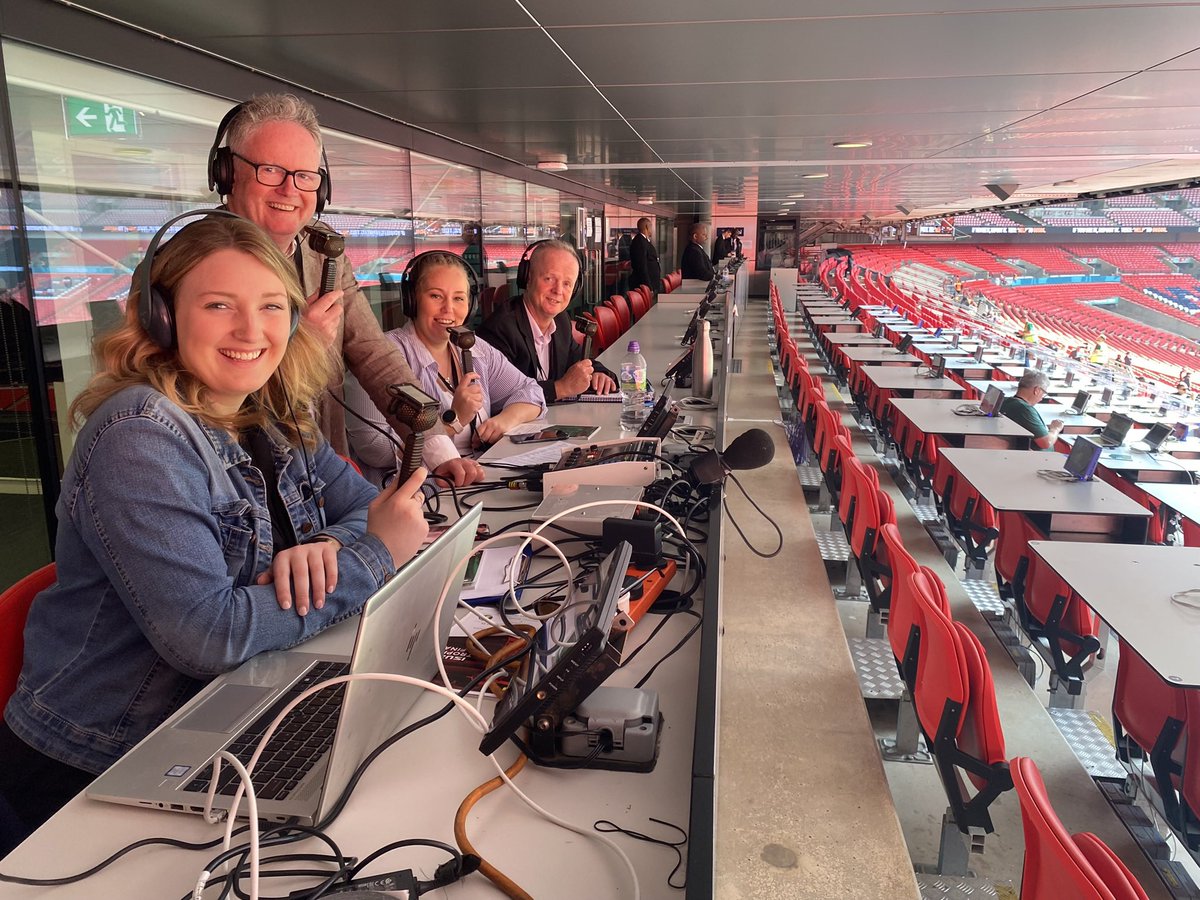 Finishing the football season at Wembley with some of the @BBCEssexSport team ⚽️📻