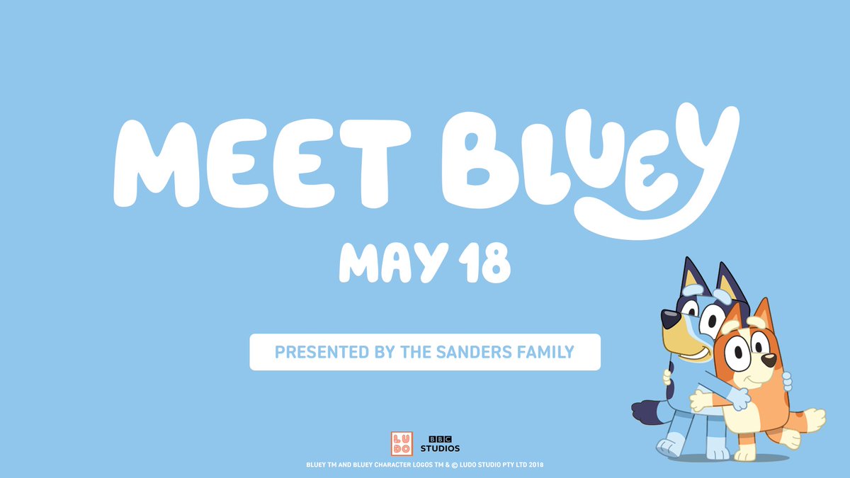 Wackadoo! Bluey and her little sister Bingo are heading to #DellDiamond on Saturday, May 18 – For real life, thanks to The Sanders Family! Come and meet everyone’s favourite Heeler's in person for plenty of smiles and a photo. 🎟️: bit.ly/3TnktAL