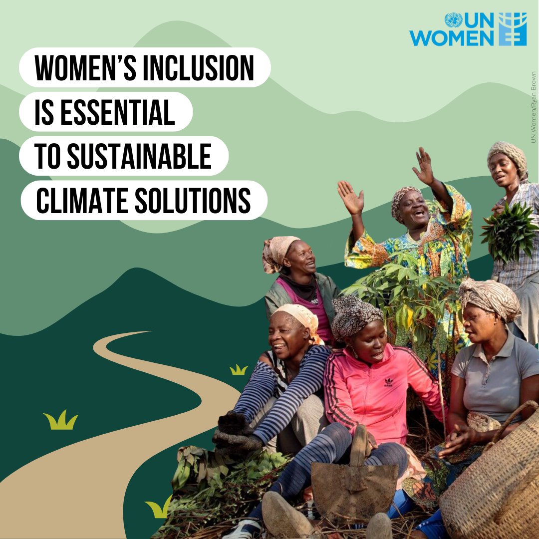 To make climate solutions sustainable and inclusive, we must: 🌱Understand gender differences regarding the environment 🌱Guarantee rights of everyone, including women & girls 🌱Ensure women’s equal access to decision-making Our Op-ed👉 unwo.men/By1E50RBWZp #ClimateAction