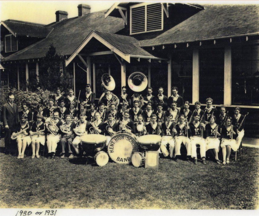 Any musicians out there? 🎵 📯 🎹 Check out this throwback to Kent High School's band c.1930/1931.