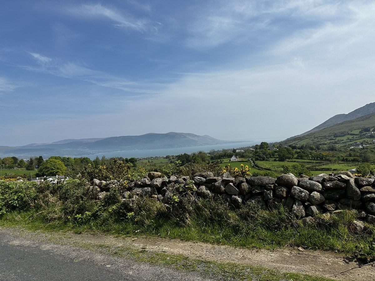 A glorious morning and a lovely walk with my mum #greenway #omeath then we went up to the Long woman’s grave for the incredible view of Carlingford lough.