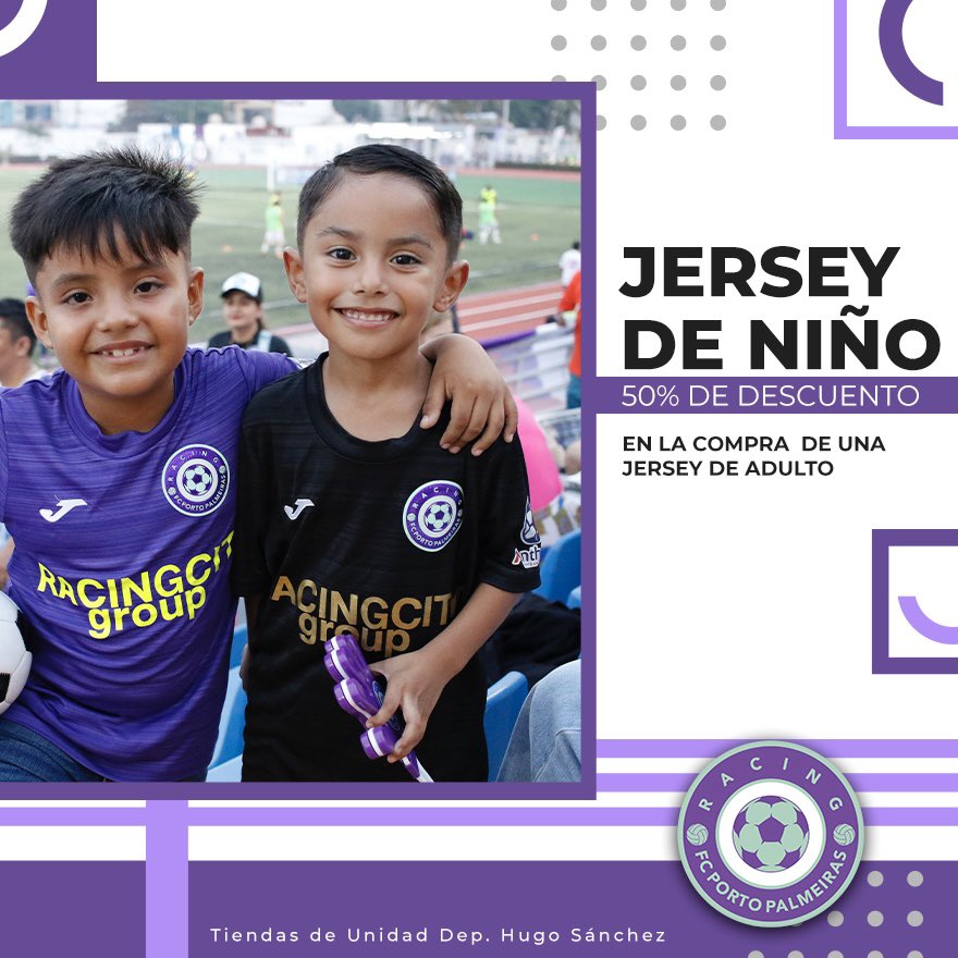 ¡Información importante! 👇🏼 ✔️ Horarios para el duelo de hoy. ✔️ Jersey de niño con descuento. ¡La transmisión oficial, va por nuestra página! 😈