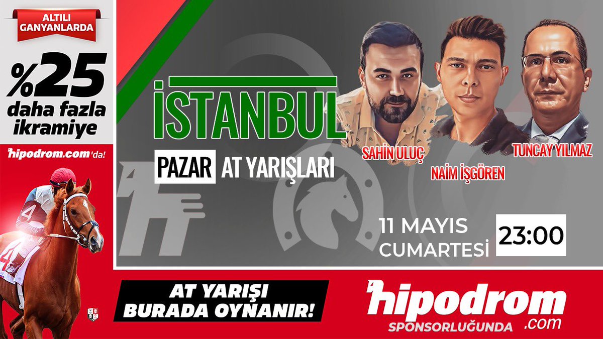 İstanbul için canlı yayınımız başlamıştır.. iyi seyirler… youtube.com/live/vY4QSsO2Z… @hipodromtr @IsgorenNaim @hakann_cakmakk @01goko @Ozgurbesir1 @Tuncay_YILMAZ76 @sahin_ulucc