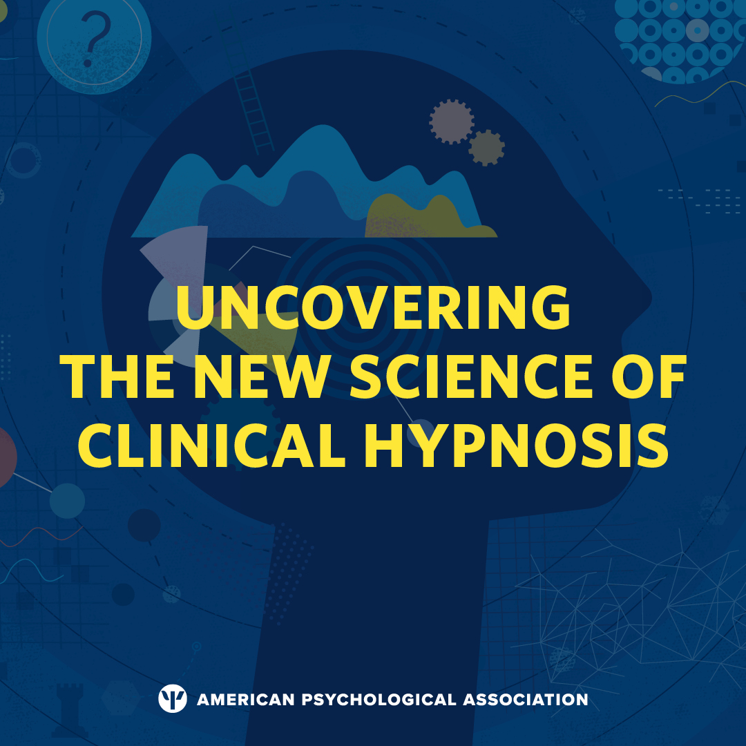 APA's tweet photo. #Hypnosis is as old as the field of psychotherapy itself. Backed by decades of data, more psychologists are embracing clinical hypnosis to address a variety of mental health conditions. 

Learn how this historic tool is getting a fresh look: https://t.co/S7gfIKHsuC https://t.co/tVX1QQAMhj