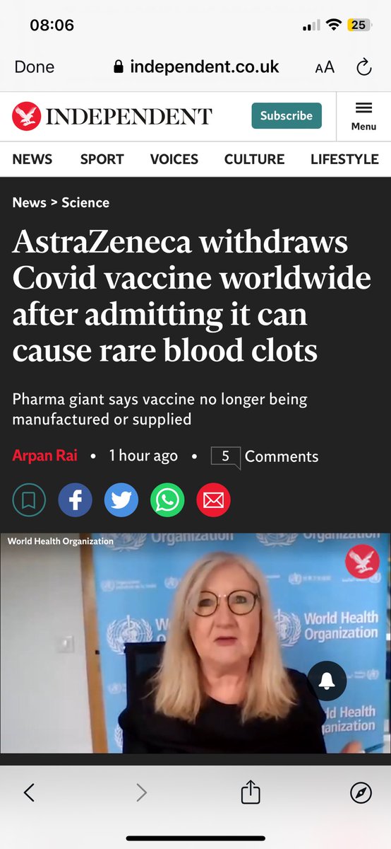 Hey @BBCNews if you were a REAL News Channel you would extensively cover The Astra Zeneca Vaccine Being Withdrawn - MILLIONS of your viewers took it.

I’m sure you would agree it’s in peoples interests to hear this story & the lives impacted either through death or injury after…