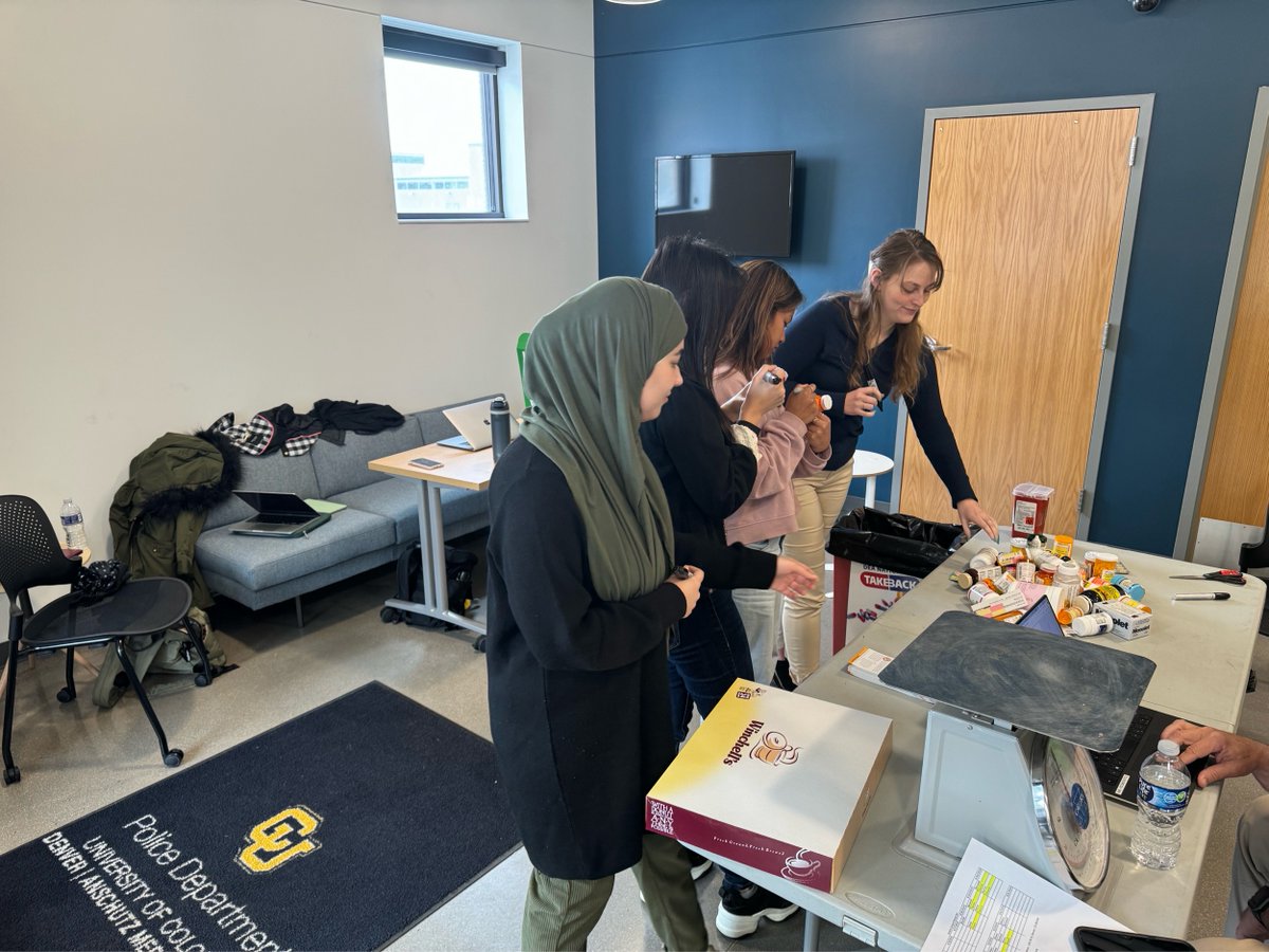 #throwback on 4/21, #APhA-ASP teamed with #CUAnschutz campus police for national #DrugTakeback. The students worked together to collect and safely dispose of unwanted prescription medications, creating a healthier, safer world.