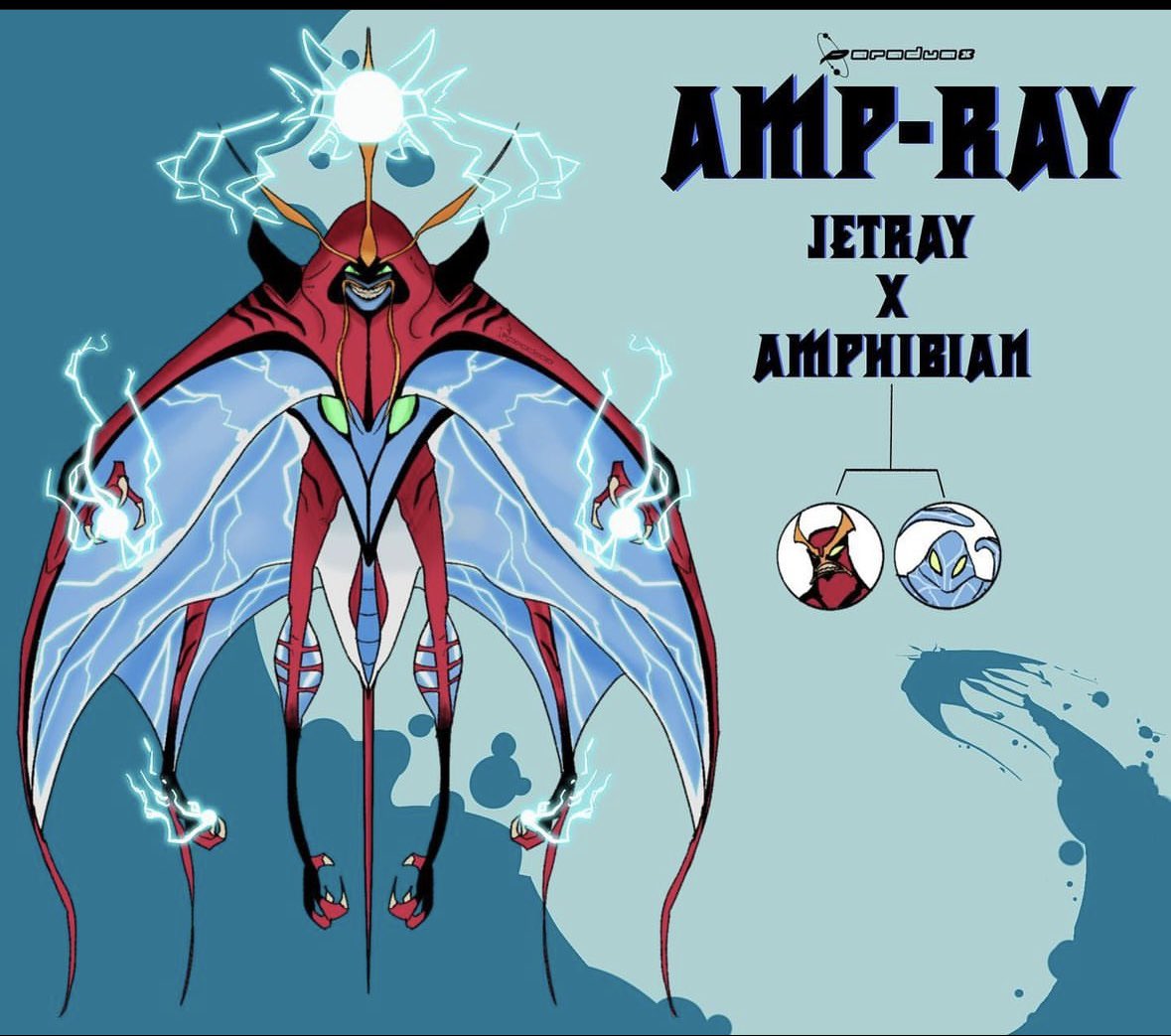 Do you remember this Jetray x Amphibian fusion?