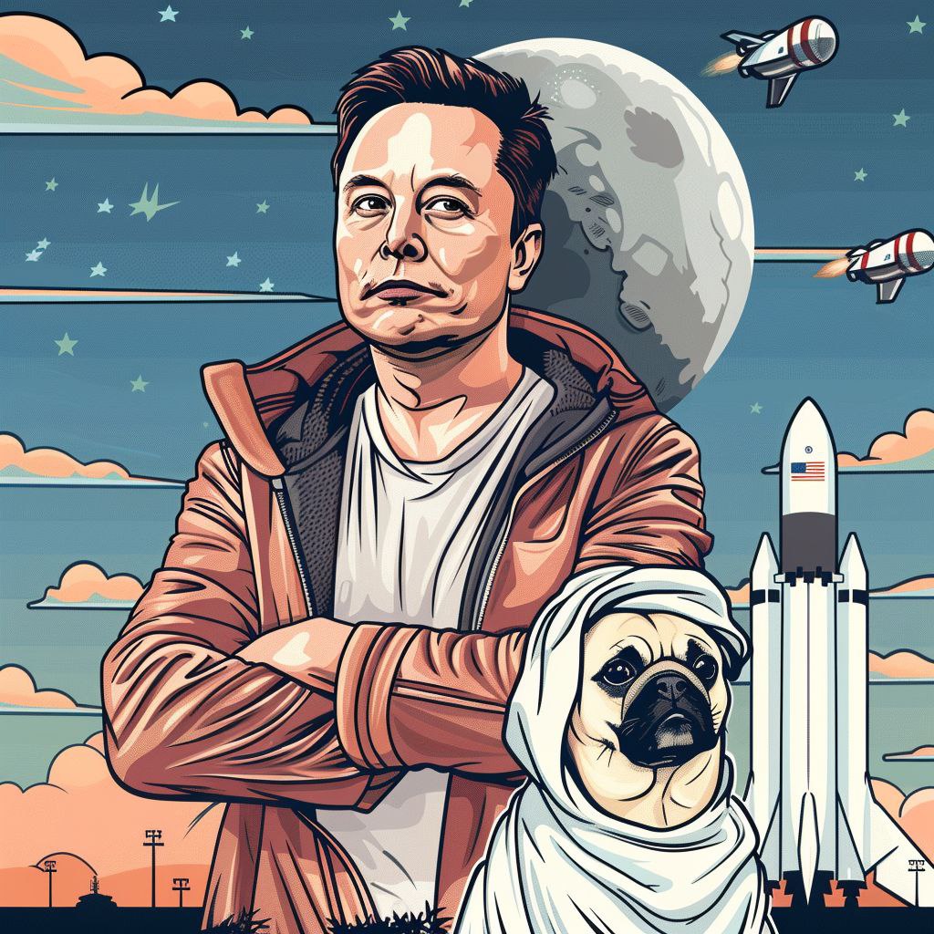 pugwiftowel's tweet photo. Elon Musk & PWIFT would make a great team. π
There are rumors he will wrap our pug in a rocket suit and fly us to mars π€«π€«
#ELON #ElonMusk #ELON2024 #Spacex #Tesla #Cryptocurency #memecoin #Solana #Sol #PWIFT #Moon #100x #1000x