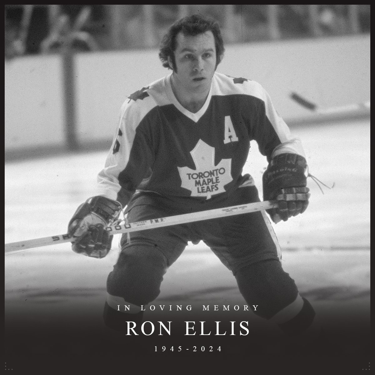 The NHL mourns the passing of Ron Ellis, a life-long Toronto Maple Leaf and 1967 Stanley Cup winner who represented Team Canada at the 1972 Summit Series and was an executive at the Hockey Hall of Fame. Our thoughts are with his family and countless fans and friends in hockey.