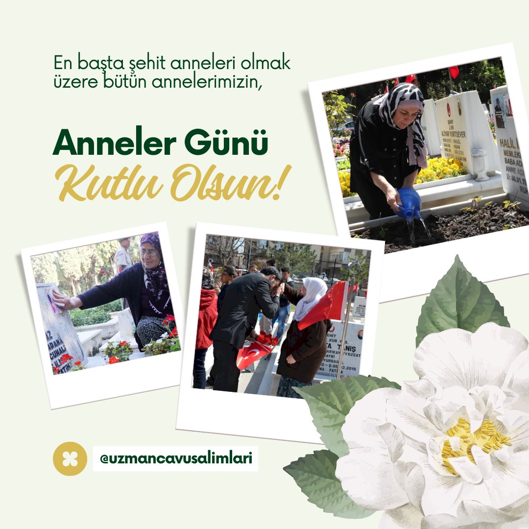 EN BAŞTA ŞEHİT ANNELERİ OLMAK ÜZERE BÜTÜN ANNELERİMİZİN ANNELER GÜNÜ KUTLU OLSUN.