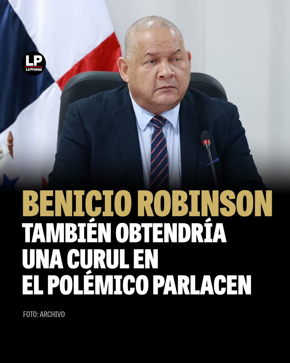 Además de ser reelegido como diputado a la Asamblea Nacional, el presidente del Partido Revolucionario Democrático (PRD), Benicio Robinson también obtendría un escaño en el polémico Parlamento Centroamericano (Parlacen). Lee más en prensa.com/politica/benic…