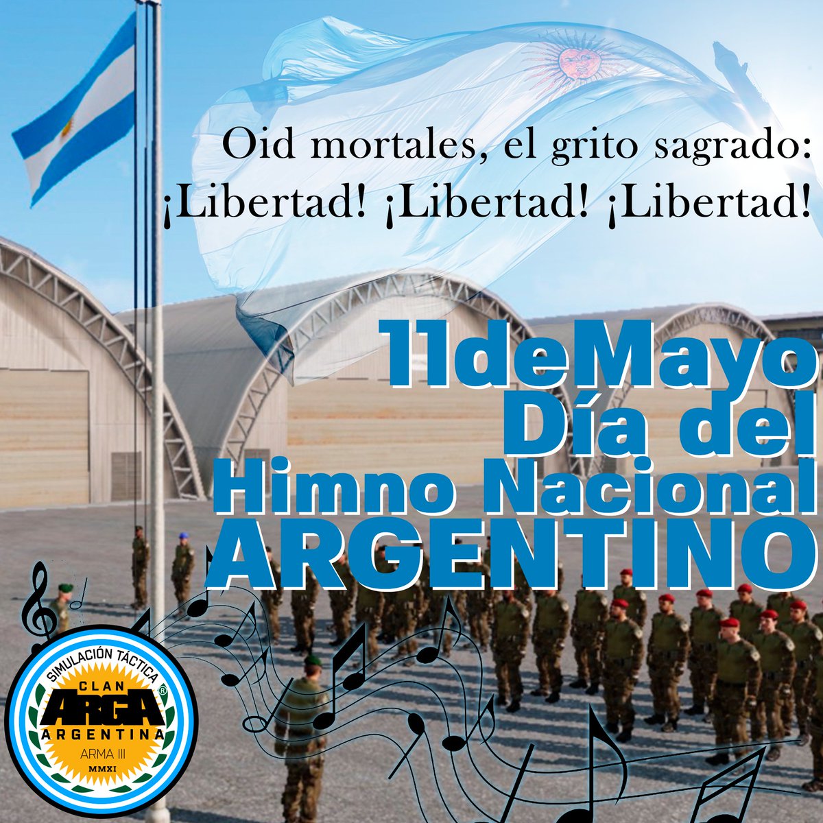 11 de mayo 🇦🇷 Día del Himno Nacional Argentino
Oid Mortales, el Grito Sagrado 

#HimnoNacionalArgentino #himno