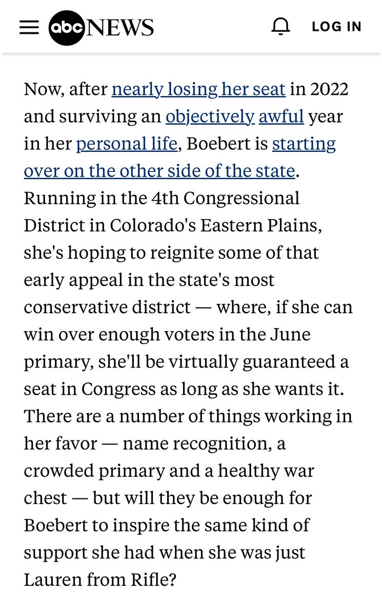 Lauren Boebert pulled the wool over the eyes of folks in #CO03 to win a seat in Congress. 

Then she went all-in on Hollywood behavior. 

Now she thinks she can wipe the slate clean and start over with the wool pulling over here. 

Let’s show her she’s mistaken.