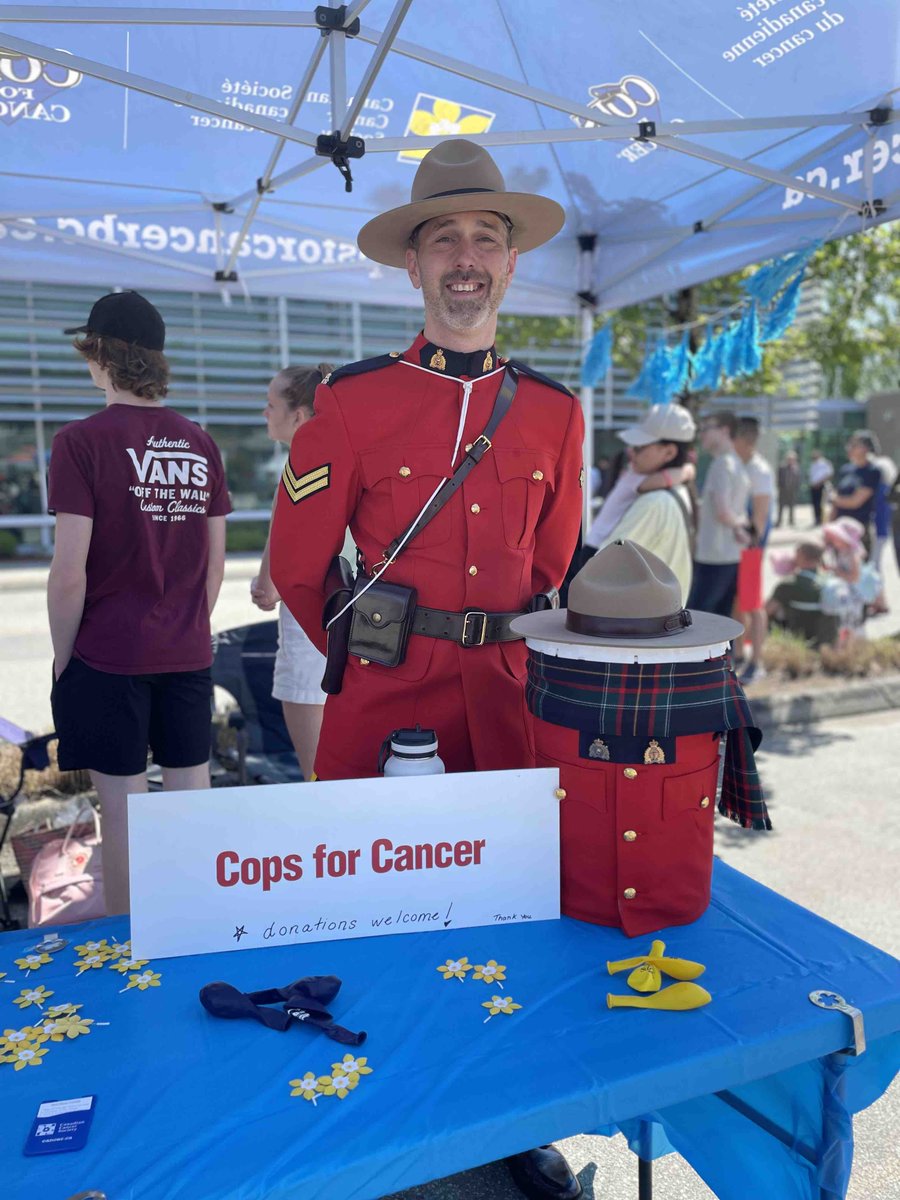 Come out and support our @tourdevalley Cops for Cancer rider at the #RCMPOpenHouse. Raising much needed funds for Canadian Cancer Society.