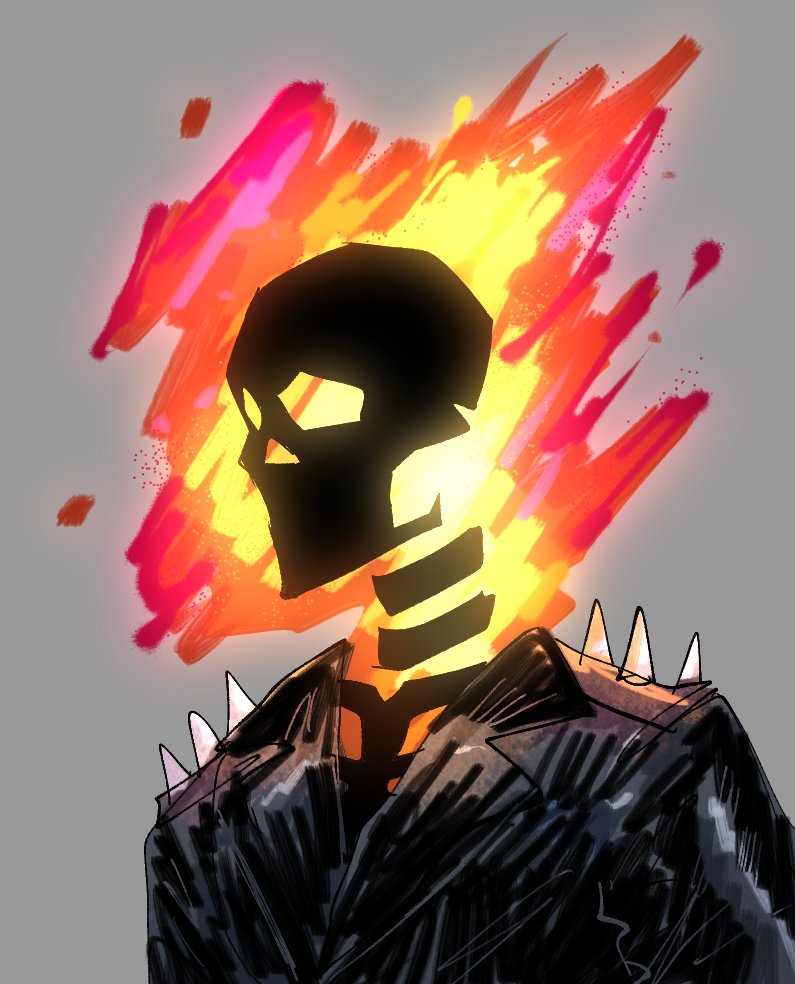 if I were to do a Ghost Rider comic it'd probably look like this