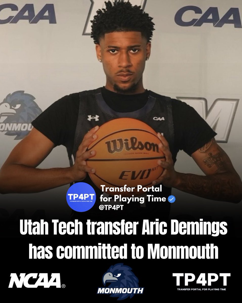 TP Commit: Utah Tech transfer Aric Demings has committed to Monmouth.

He averaged 7.5 points, 2.2 assists, and 2.1 boards for the Trailblazers on his way to WAC All-Freshman honors this season.

#TP4PT #TransferPortal