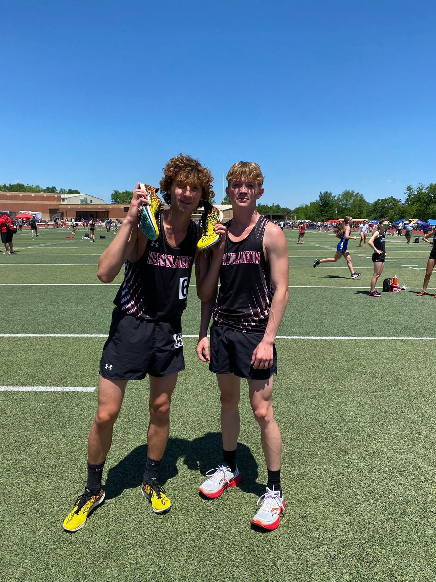Marco and Nate with the 1-2 finish at sectionals to qualify for State in the 1600!