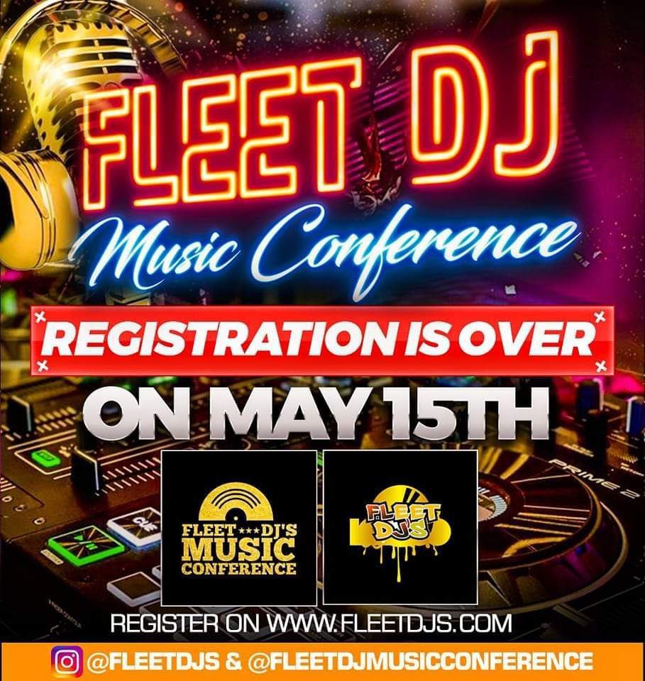 @fleetdjmusicconference registration is over May 15th . Make sure u register for the conference before that day on fleetdjs.com .This event is for everybody to come network with the djs and music industry... #Fleetnation #fleetdjs #fdjmc2024 @fleetnation1 @FLEETDJS