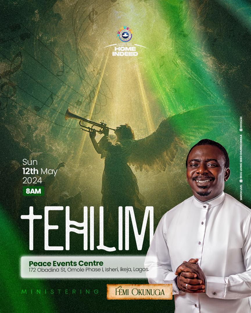 Speaking to one another in psalms and hymns and spiritual songs, singing and making melody in your heart to the Lord
Ephesians 5:19

Join us at Tehilim as we sing and make music in our hearts to the Lord. 
Don’t miss this experience🔥
Spread the word!

#rccg #rccglsc #homeindeed…